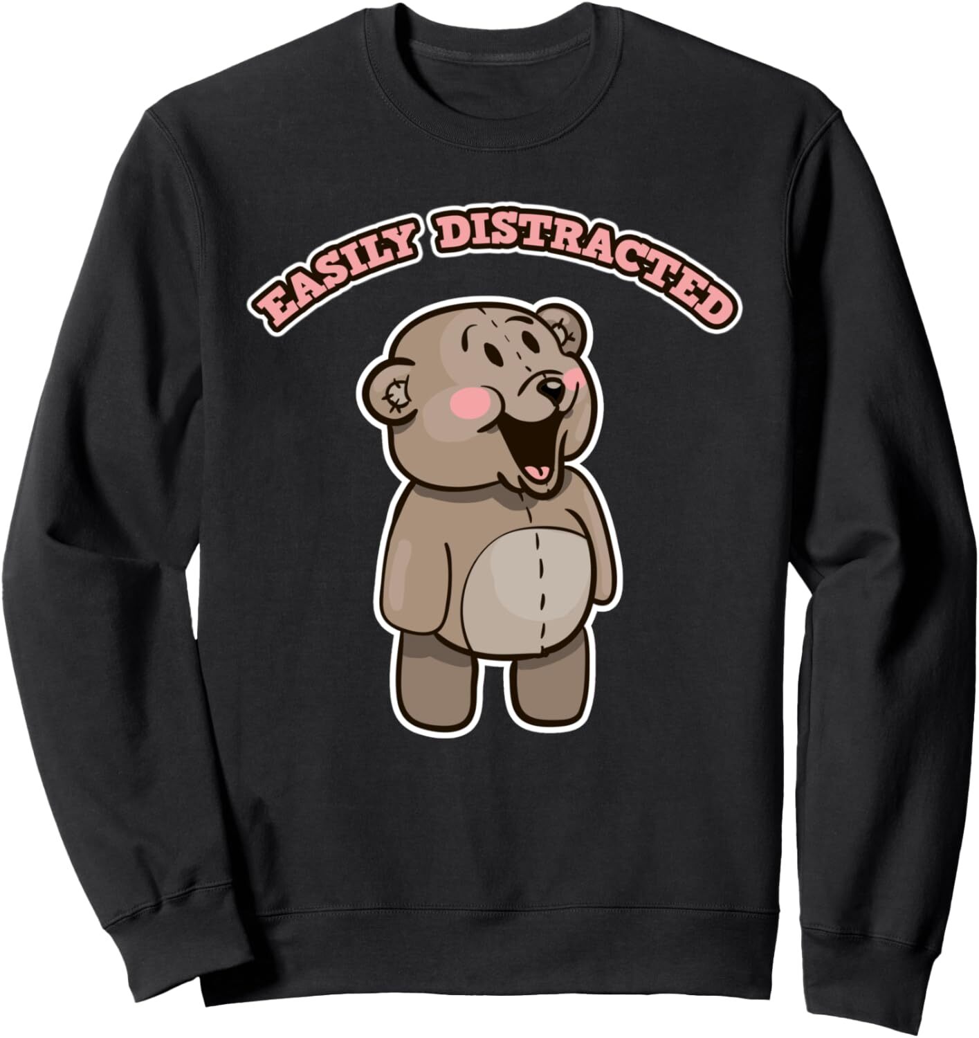 Long Sleeve Shirts for Men sweatshirt Easily Distracted By Mandolin Player Funny Cute Bear Sweatshirt Tee Streetwear Casual tops clothes
