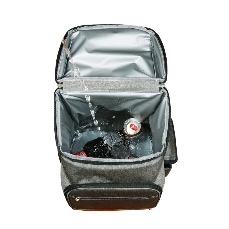 Bag Picnic Backpack Outdoor Travel Camping Storage Supplies Portable Hiking Coolers Used for Food Doors Lunch Boxes 240910