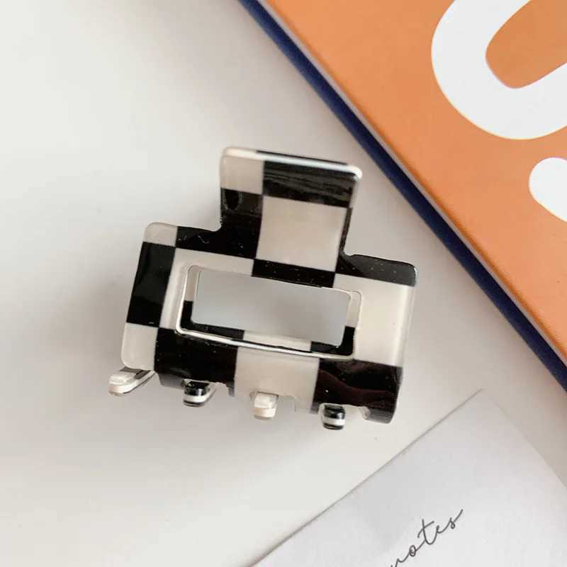 Korean Small Hair Clips for Women Acetate Hair Claws Elegant Colorful Geometric Shape Girls Claw Clip Hair Accessories HairclipX240912