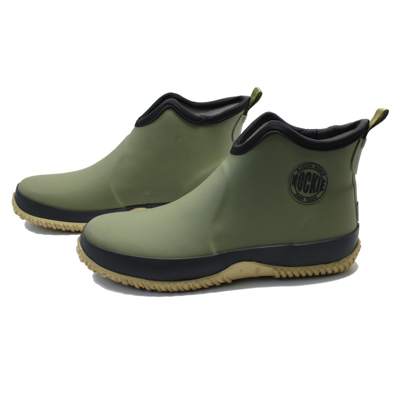 Rubber Men Waterproof Men's Rain New Autumn Mens Short Ankle Boots Male Rainboots Platform Galoshes Shoes 206c 's s boots