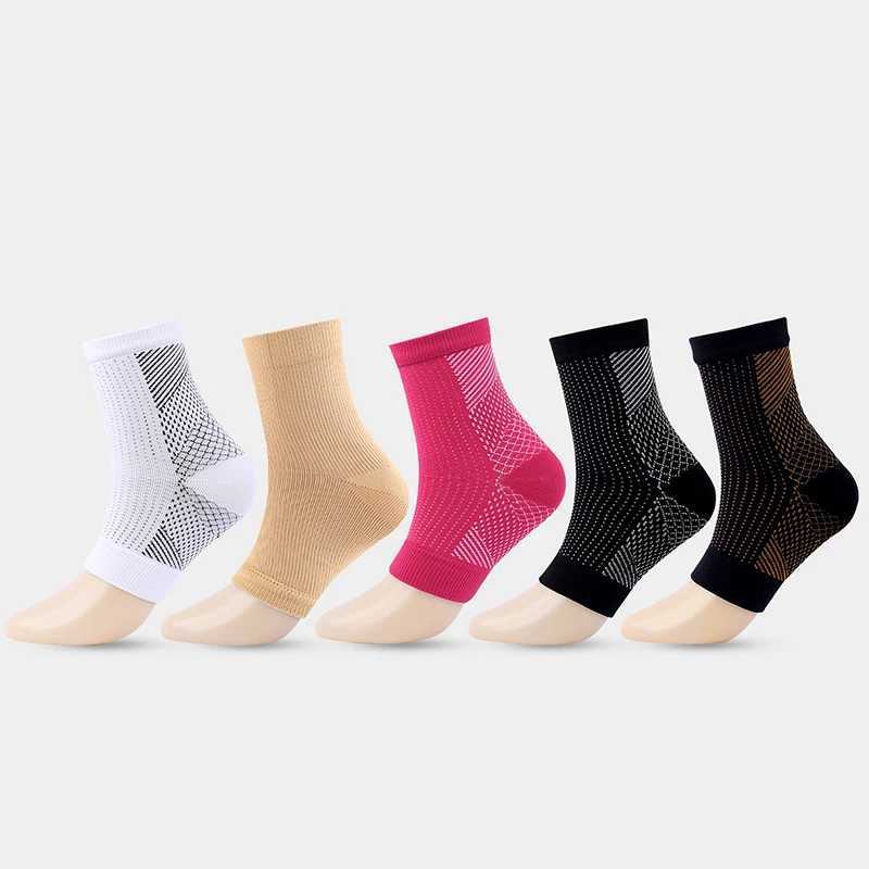 1Pair Neuropathy Socks For Men Women Soothe Compression Socks For Neuropathy Pain Ankle Brace Plantar Fasciitis Swelling Relief Y240913