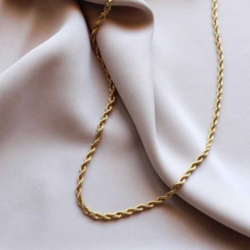 Twist Rope Chain Bracele Bangle for Women Stainless Steel 5mm 316L Stainless Steel Homme 15cm 19cmX240913