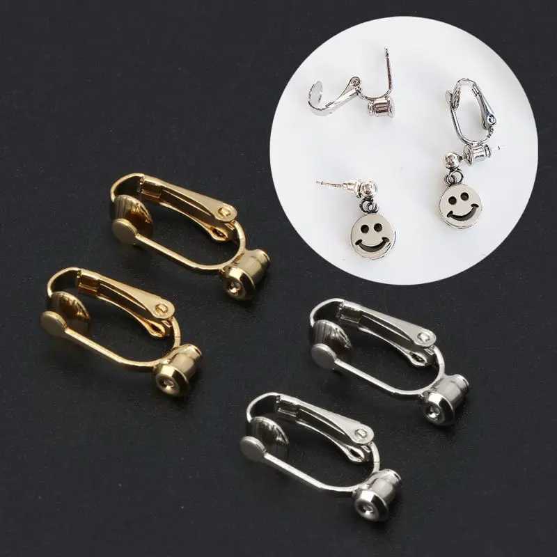Earrings Adapter Ear Clips Converter For Non-pierced People Clip On Metal Component DIY Jewelry Making Tool FindingsX240913