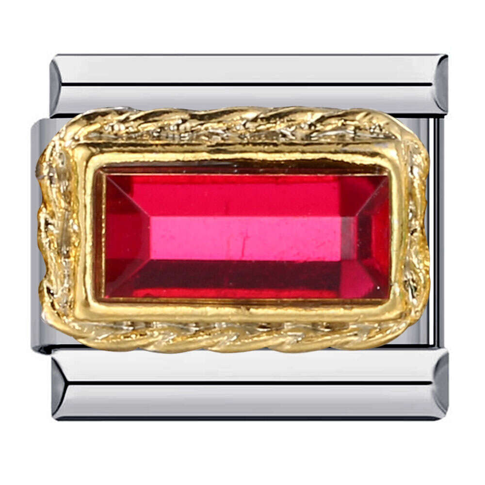 Icon Titanium Steel Gold Plated Enamel Cartoon DIY Beads Italian Charm Bracelet Italian Charm Links Stainless Steel Fit 9mm Bracelet Jewelry DIY Makin