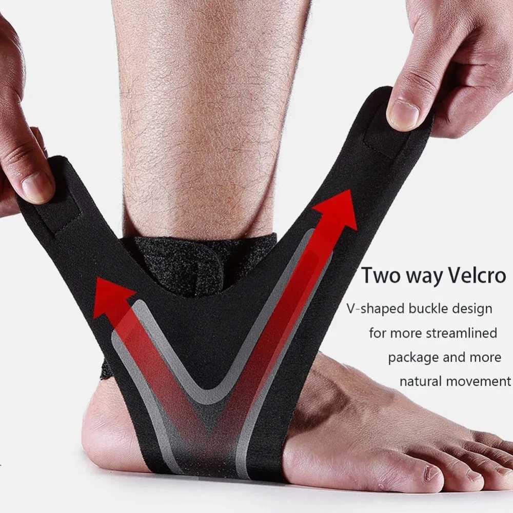 1PC Sport Ankle Stabilizer Brace Compression Ankle Support Tendon Pain Relief Strap Foot Sprain Injury Wraps Run Basketball Y240913
