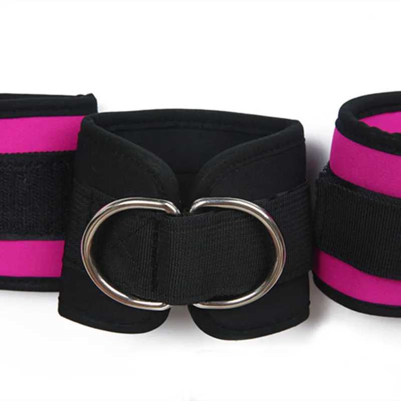 1pcs Double D-Ring Ankle Straps For Gym Workouts Glutes Legs Strength Foot Support Ankle Protector Padded For Kickbacks Y240913