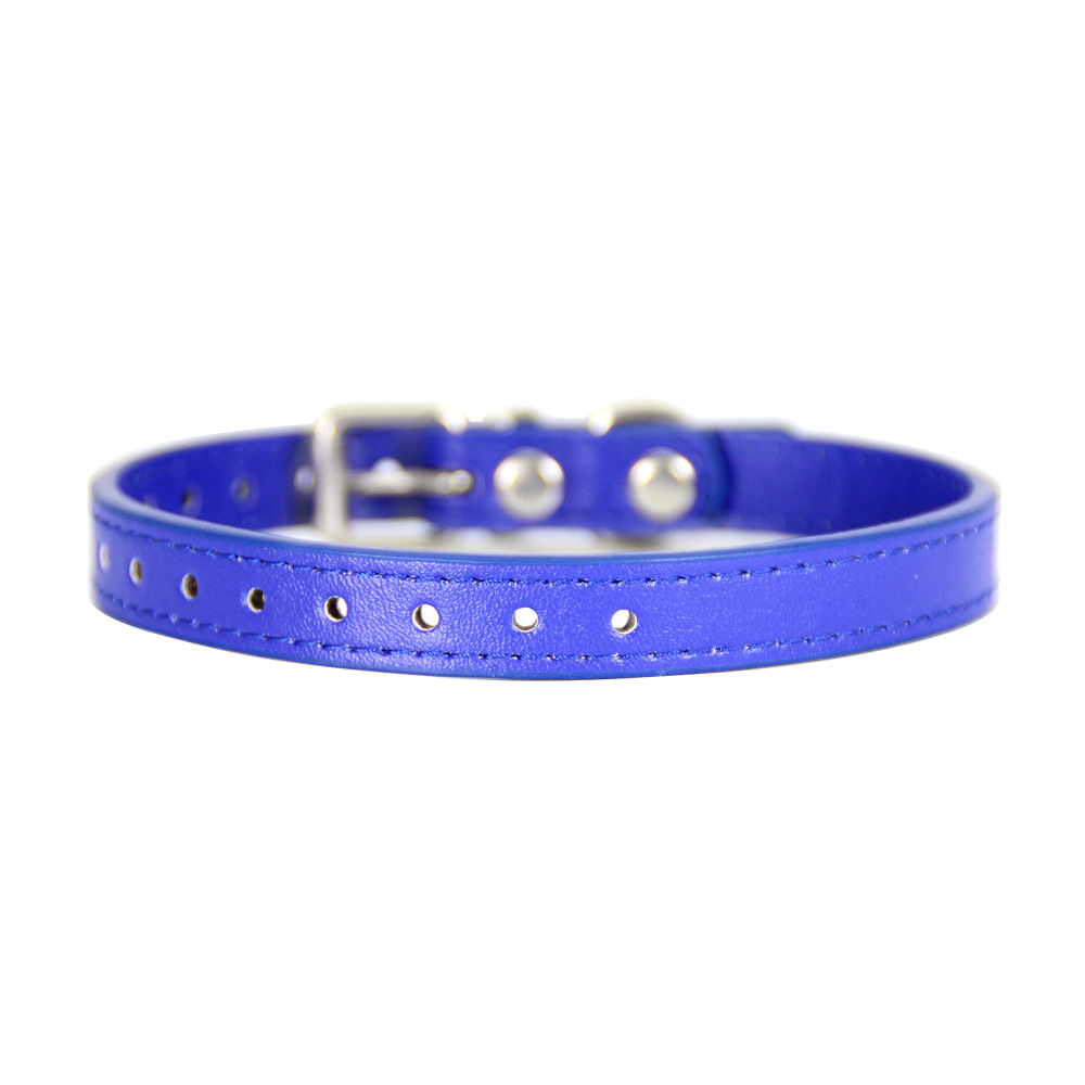 Stylish PU Leather Canine and Feline Collar Comfortable Fit for Small and Medium Breeds