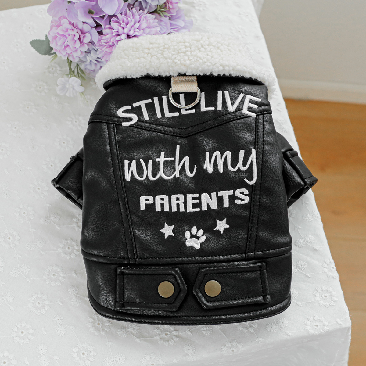 1PC pet clothing for cats in autumn and winter, with thick and warm black fur coat, suitable for small and medium-sized dogs