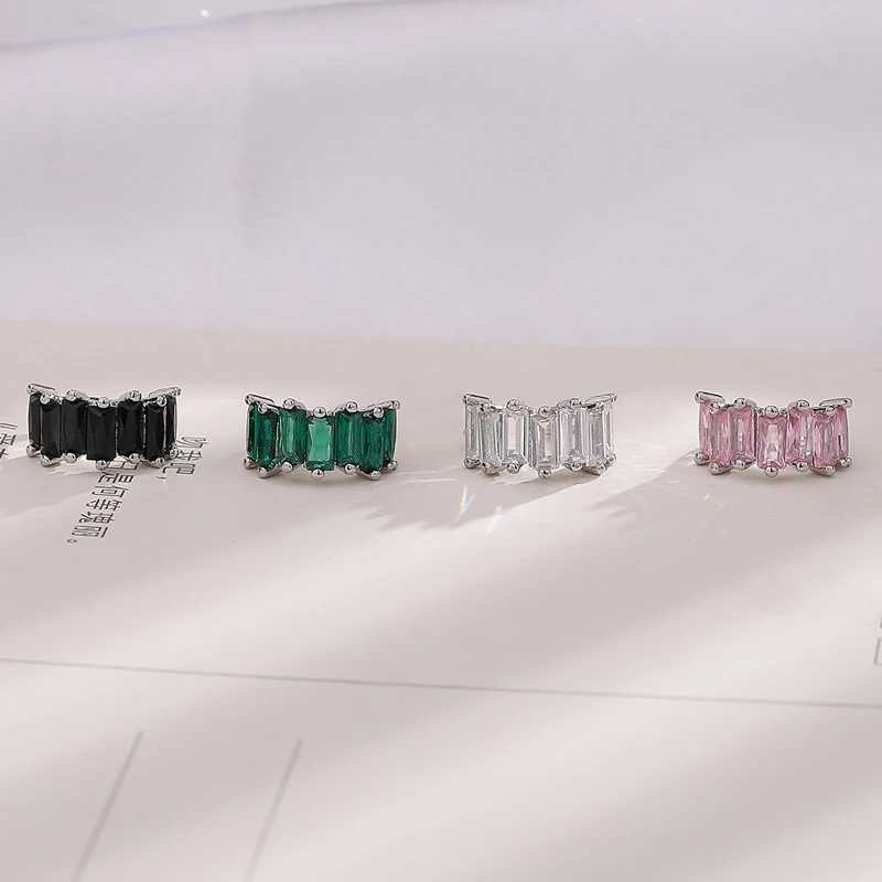 Winoneday 1Pcs Multicolour Irregular Block Zircon Clip for Women Ear Cuff Without Piercing Earrings JewelryX240913