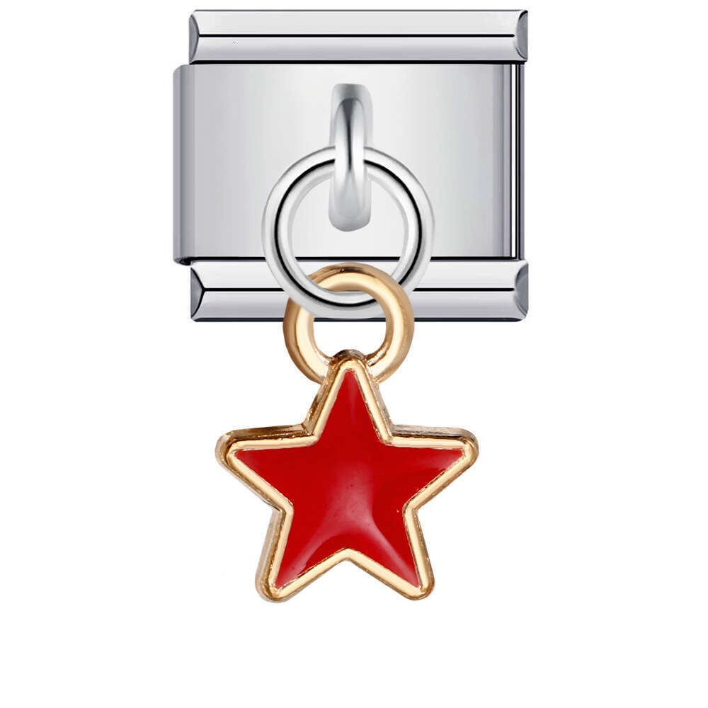 Single Hook Bead Bracelet With Square Elastic Splicing Titanium Steel Strap Chain Italian Charm Links Stainless Steel Fit 9mm Bracelet Jewelry DIY Mak