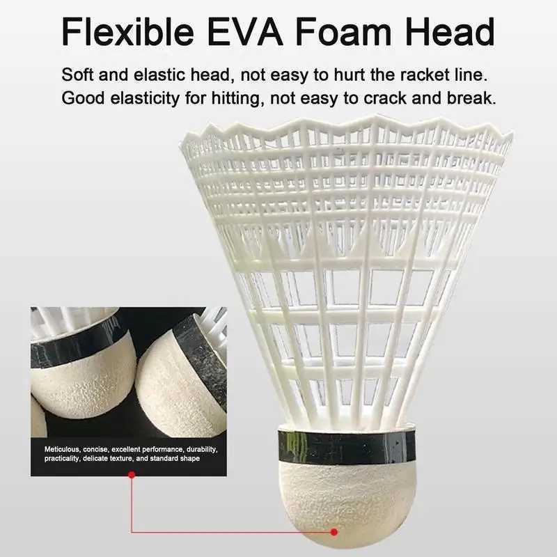 Practice Shuttlecock Elastic Feather Shuttlecocks For Badminton Training Badminton Accessories For Outdoors Studios Gymnasiums Y240912