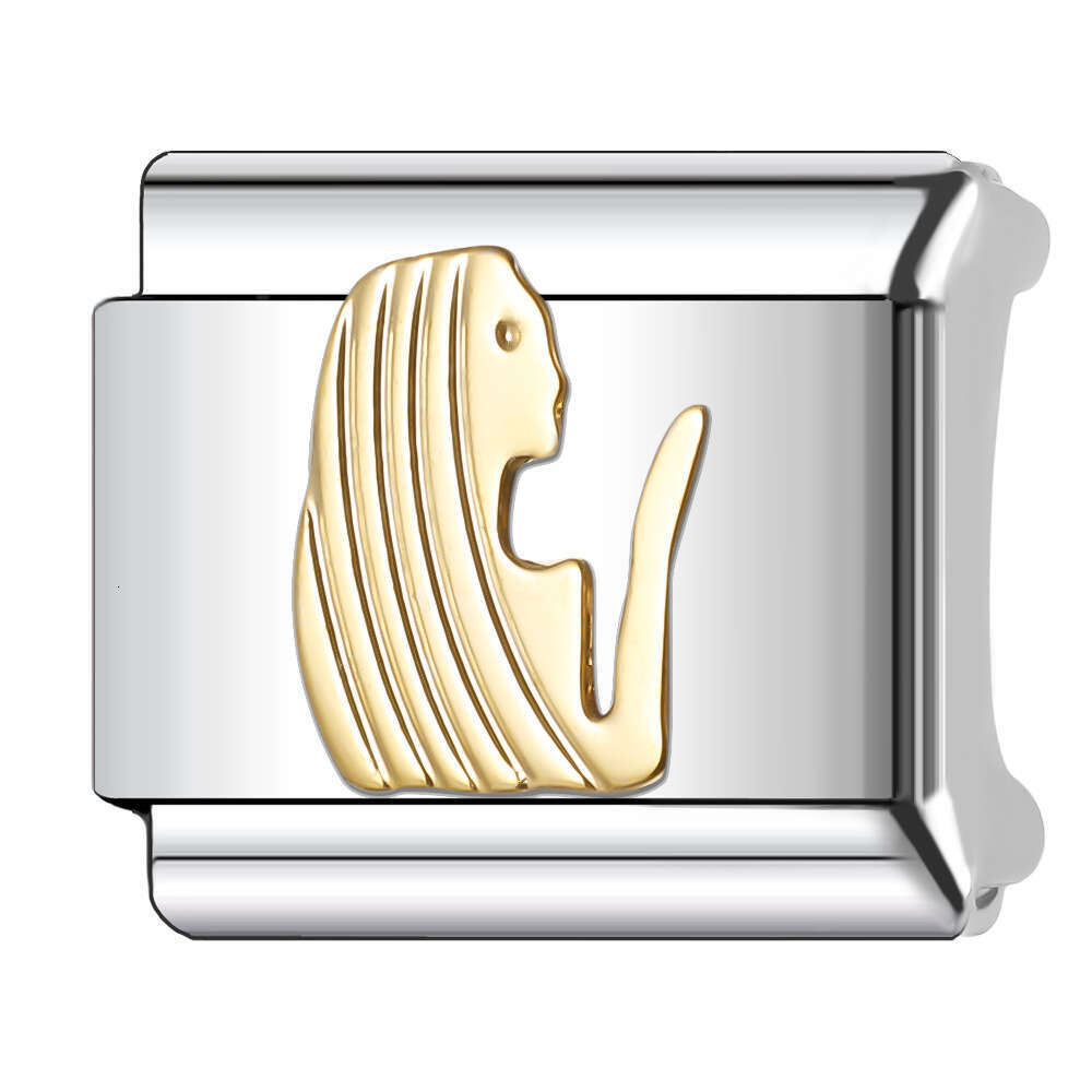 New Women's Gift gold cute animal Bead Italian Charms Links Bangle Beads Fit 9mm Stainless Steel Bracelet Making DIY For Women Fashion Jewelry