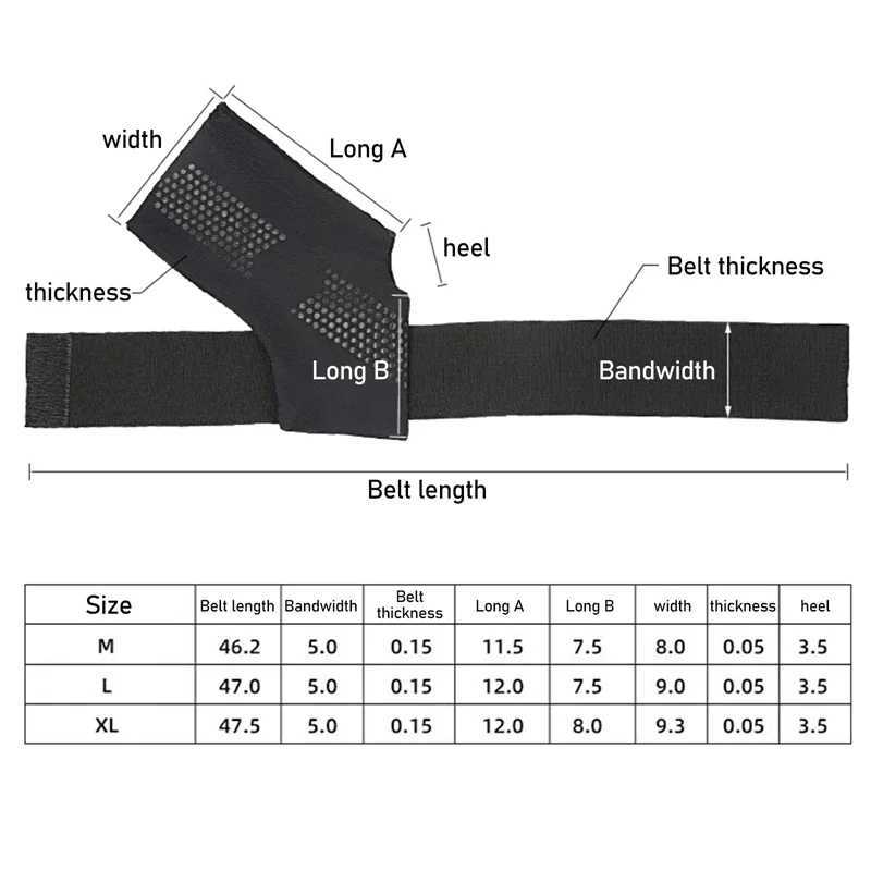 1Pcs Sports Ankle Brace Football Ankle Protector Compression Nylon Strap Belt Black Elastic Bandage Sport Gym Anklet Support Y240913