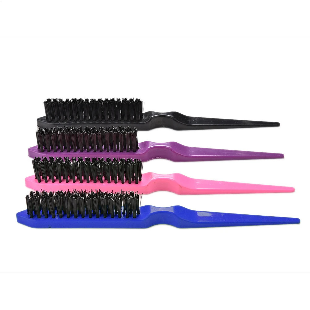 1 Pcs Professional Hair Brushes Comb Teasing Back Combing Brush Slim Line Styling Tools 4 Colors Wholesale 240911