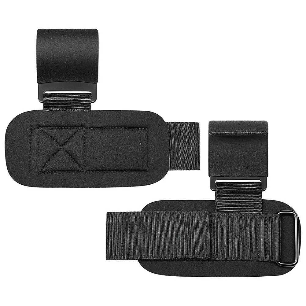 Wrist Support 2pcs Weight Lifting Hook Grips With Wrist Wraps Gym Fitness Hook Suitable For Weightlifting Pull-ups z240913