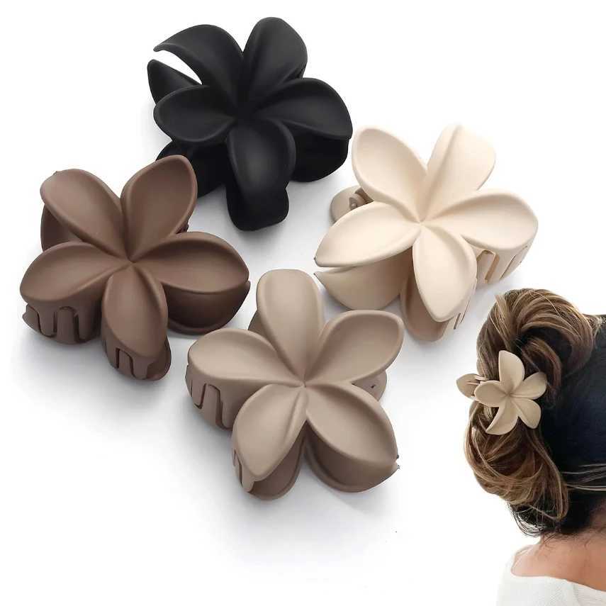Large Flower Claw Clips For Women Fashion Hair Claw Hair Clamps Girls Matte Hairpins Sweet Headwear Barrette Hair AccessoriesX240912