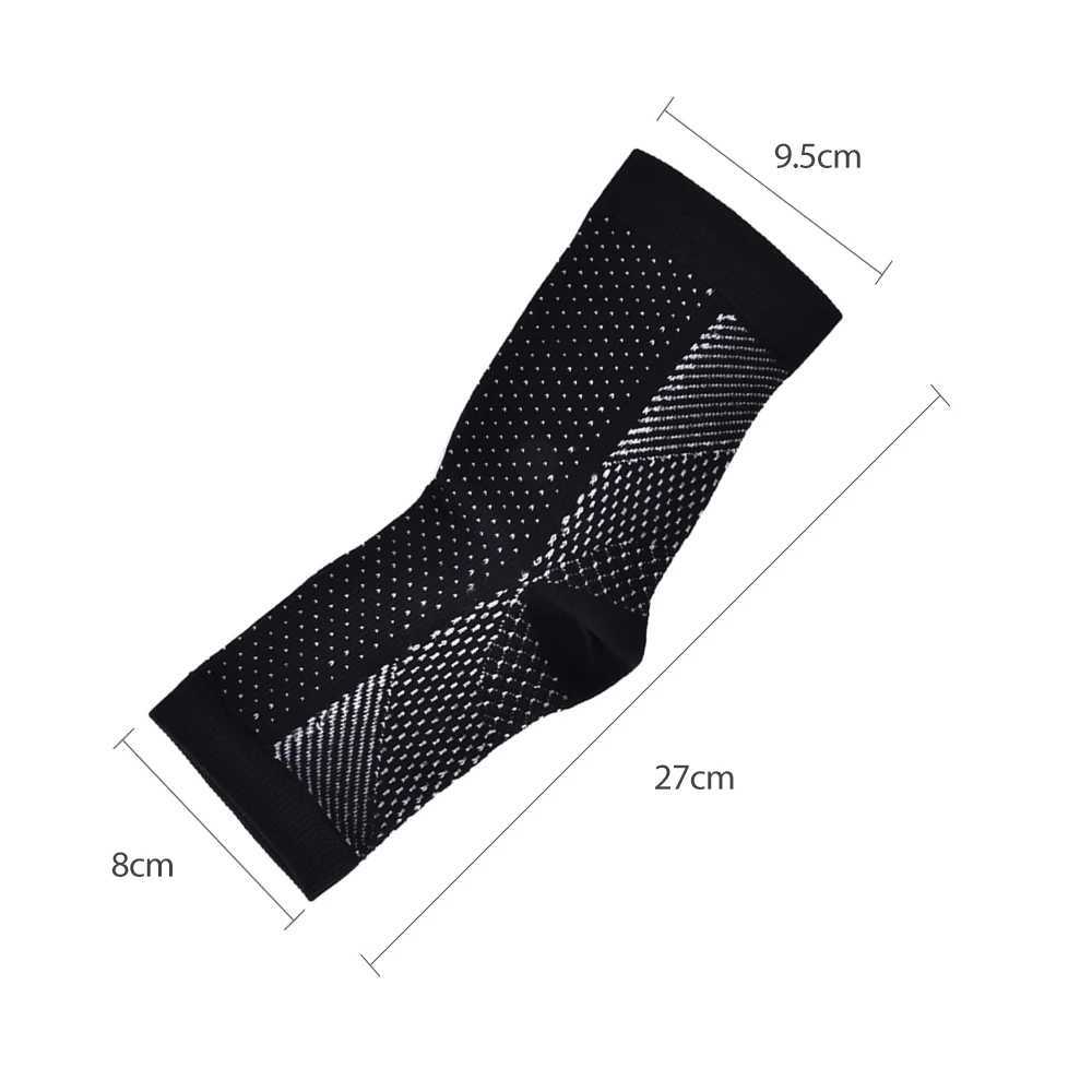 Ankle Brace Infused Compression Sleeve Support for Plantar Fasciitis Sprained Ankle Achilles TendonFatigue Relief Y240913