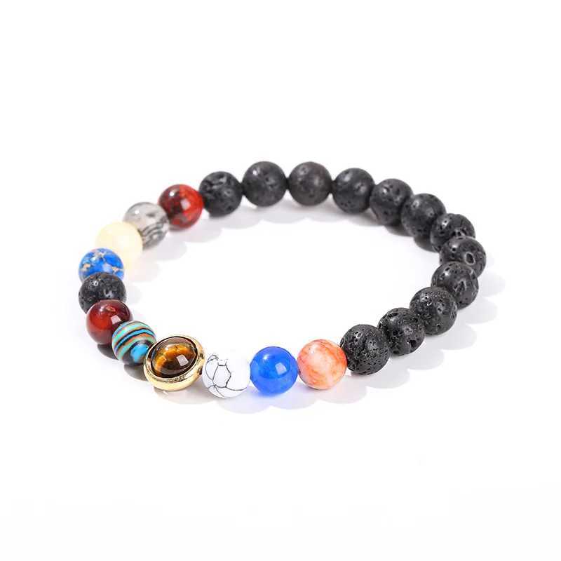 JD Natural Stone Eight Planet Bead Bracelet Mens Universe Seven Chakras Bracelet Yoga Energy Galaxy Sun Bracelet Jewelry W240913