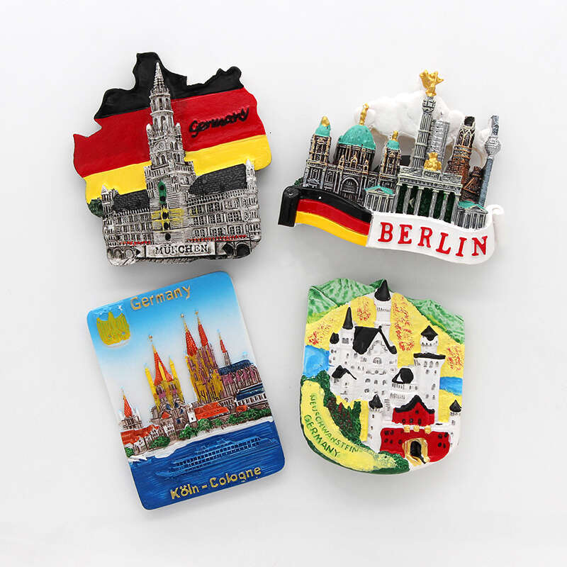 fridge magnetic refrigerator stickers Germany Cologne Cathedral Berlin Heidelberg neikal Dresden Munich Germany tourism souvenir