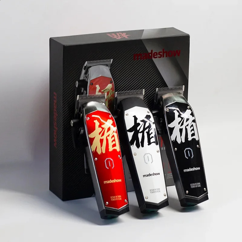 Akomei Original M10 Multifunctional Hairdressing Graffiti Tri Color Oil Head Electric Hair Clipper 240911