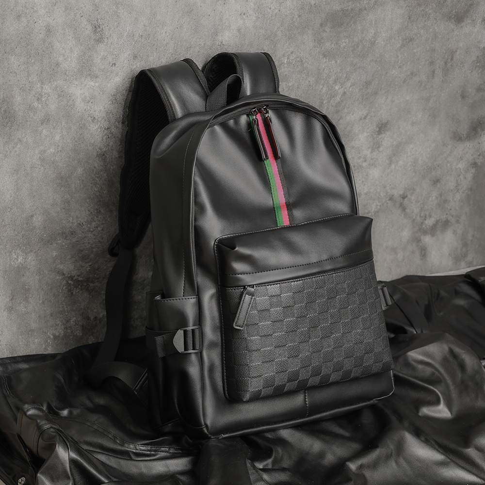 Fashion Mens Backpacks Luxury Students School Bag Luxury Bosphore Laptop Bags Leather String Backpack Business Travel Back Bags AYP2409136