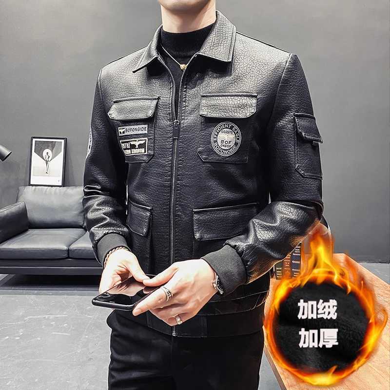 2023 New Mens Leather Jackets Autumn Winter Casual Motorcycle PU Jacket Biker Leather Coats Brand Clothing Plus size S-5XLX240913