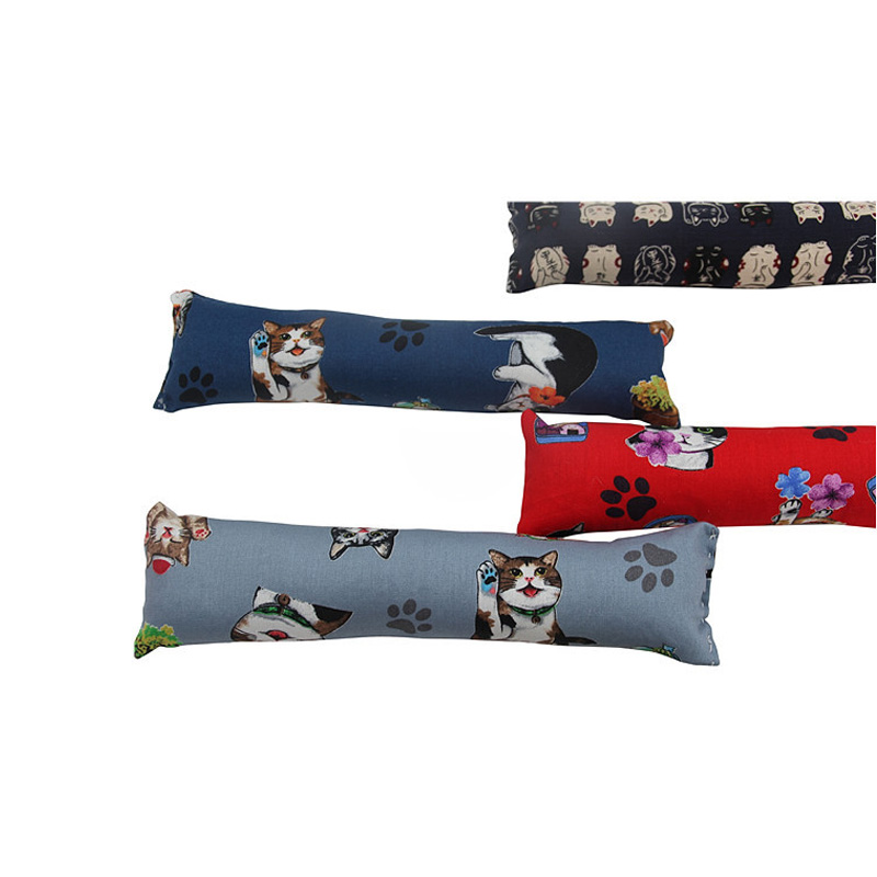 1PC Cartoon Print Cloth Catnip Cat Pillow Used For Grinding Teeth Toy Cat Play Doll New Hot Sale Pet Shop Home Pet Supplies