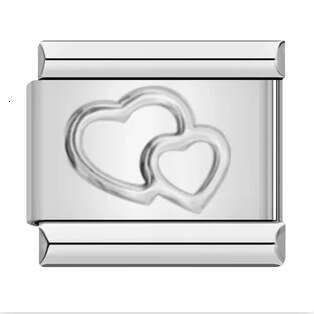 Titanium Steel Gold Sier Stamping Pattern DIY Module Bracelet Italian Charm Bracelet Italian Charm Links Stainless Steel Fit 9Mm Bracelet Jewelry DIY 