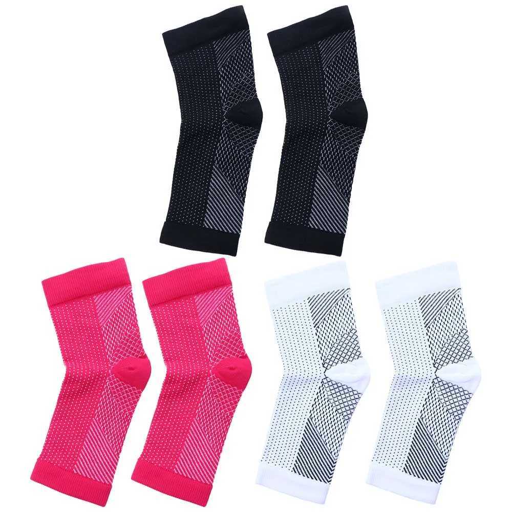 Sport Ankle Support Brace Elastic Compression High Protect Guard Band Safety Running Basketball Fitness Foot Heel Wrap Bandage Y240913