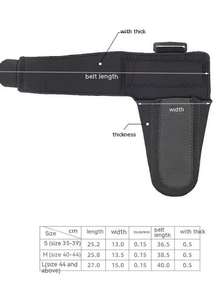 Foot Drooping Orthosis Rehabilitation Inner Outer Turning Protective Gear Splint Brace Orthosis Ankle Support Joint Fixed Strips Y240913