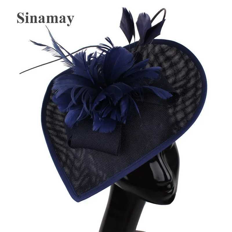 New Flower Feather Wedding Evening Party Tea Party Mesh Hair Band Fascinator HatX240913