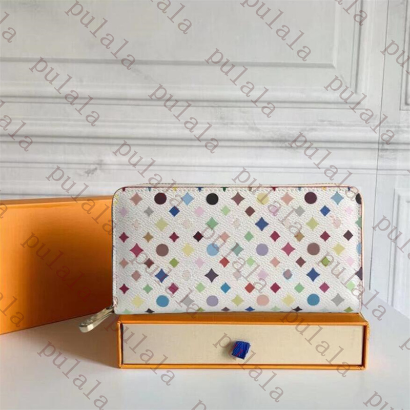 Fashion Designer Bag women wallet leather wallet single zipper Long wallets lady ladies clutch Card Holders Shows Exotic classical purse with box card Bag 60017