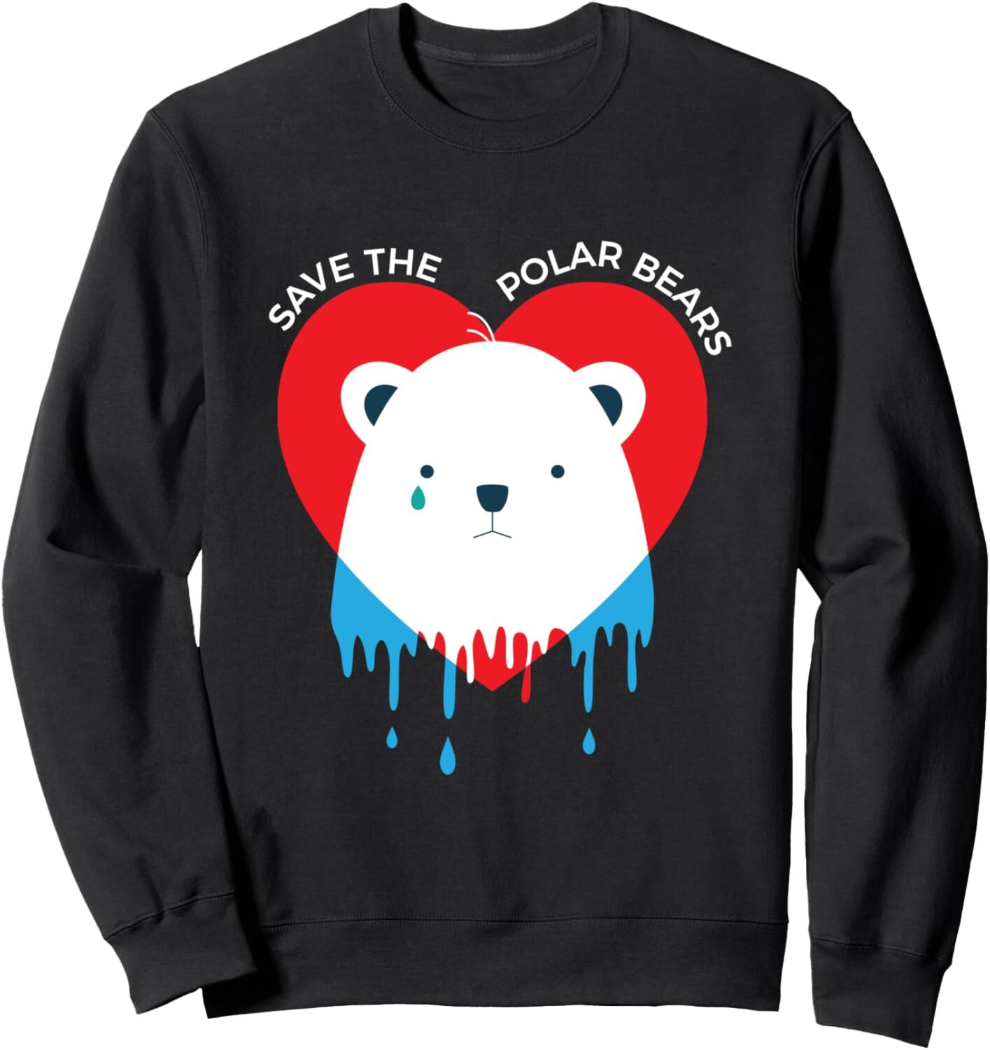 Long Sleeve Shirts for Men sweatshirt Save the Polar Bears Ice Animal Bear Funny Gift Sweatshirt Tee Streetwear Casual tops clothes