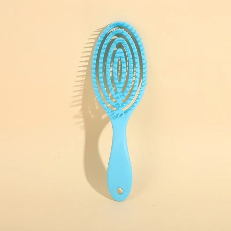 Massage Hair Comb Salon Wet Brush Women Hairdressing Styling Tools Anti Detangling HairBrush Dry Dual Purpose 240911