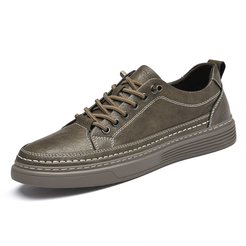 Autumn Spring Hot Selg Genuine Leather Casual Simple Sports Mountaineering Men's Commuting Work Shoes 00e0