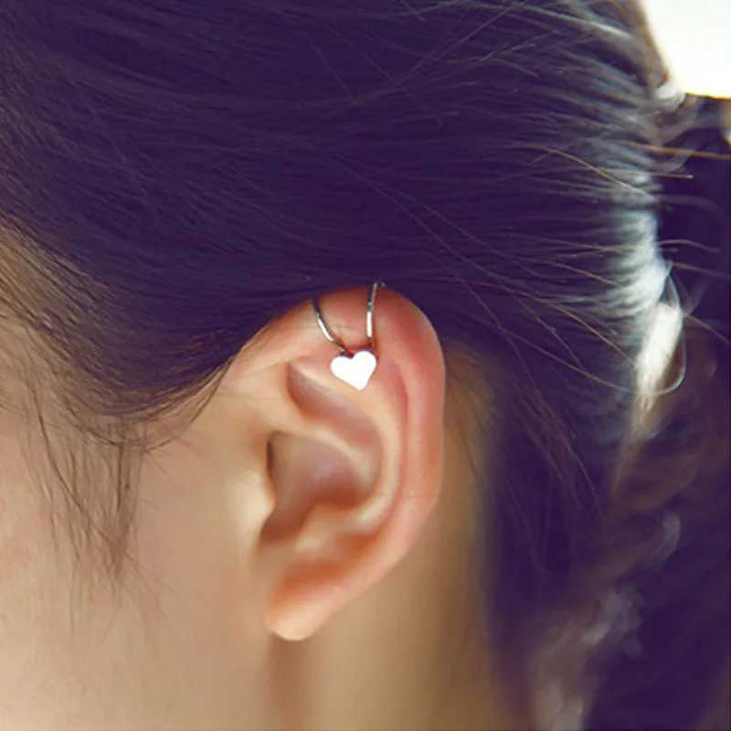 New Hiphop Style Fashion Punk Rock Ear Clip Cuff Wrap Earrings No piercing-Clip On Earring Statement Jewelry Ear ClipX240913