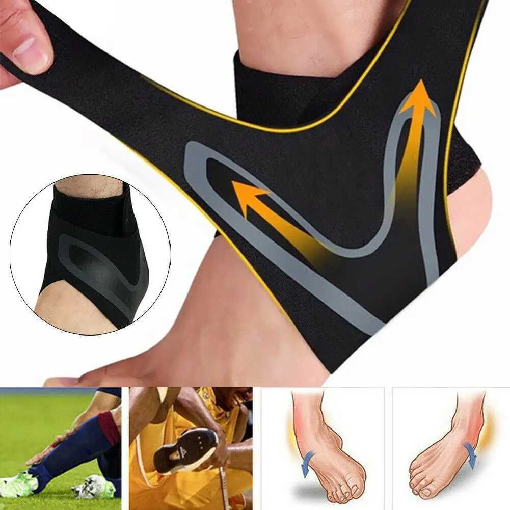 1PC Sports Compression Ankle Support Ankle Stabilizer Brace Tendon Pain Relief Strap Foot Sprain Injury Wrap Basketball Football Y240913