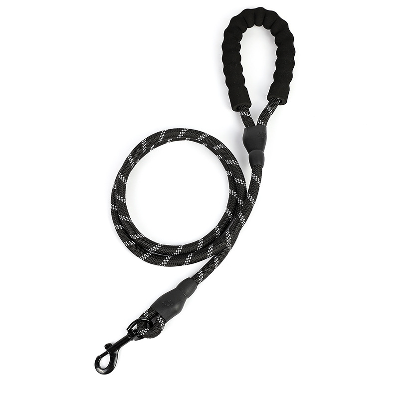 Pet Leash Reflective Strong Dog Leash 1.5M Long with Comfortable Padded Handle Heavy Duty Training Durable Nylon Rope Leashes