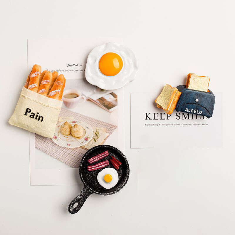 1Pc Simulation Food Fridge Magnet Refrigerator Magnetic Sticker Paste Photo Resin Tomato Egg Teapot Milk Home Kitchen Decor Gift