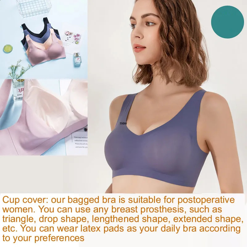 YXZ080 seamless mastectomy bra womens bread breasts with pockets 3442ABCD 240913