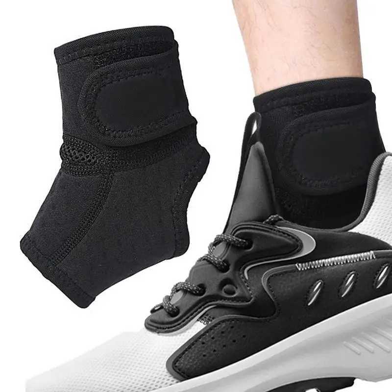 Unisex Adjustable Ankle Brace Support Elastic High Protect Safety Running Basketball Ankle Brace Guard Sprain Heel Pain Relief Y240913