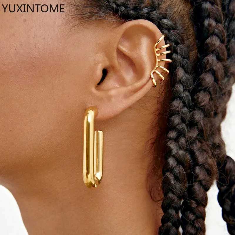 925 sterling silver ear needle multi-ring ear clips gold silver trend clip earrings for women minimalist fashion party jewelryX240913