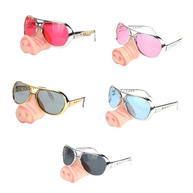 Other Fashion Accessories Halloween Big Nose Glasses Funny Disguise Cosplay with for Party Props H240913