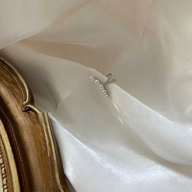 1pcs/sets Ear Cuff Cross Clip On Pearl Earrings Fake Piercing Earcuffs For Women Earcuff Faux Earings Jewelry No Hole AccessoryX240913