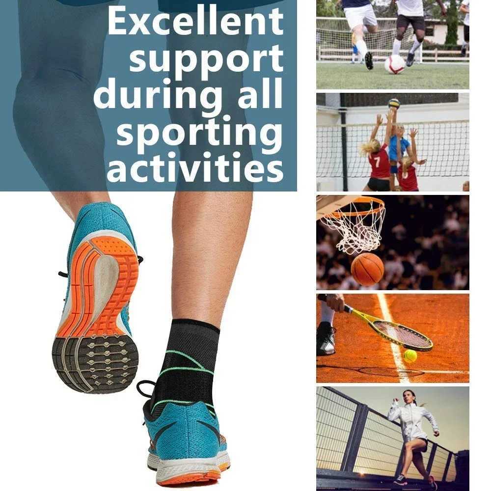 1PC Foot Sleeve with Compression WrapAnkle Brace For ArchAnkle SupportRunningFor Sprained FootTendonitisPlantar Fasciitis Y240913