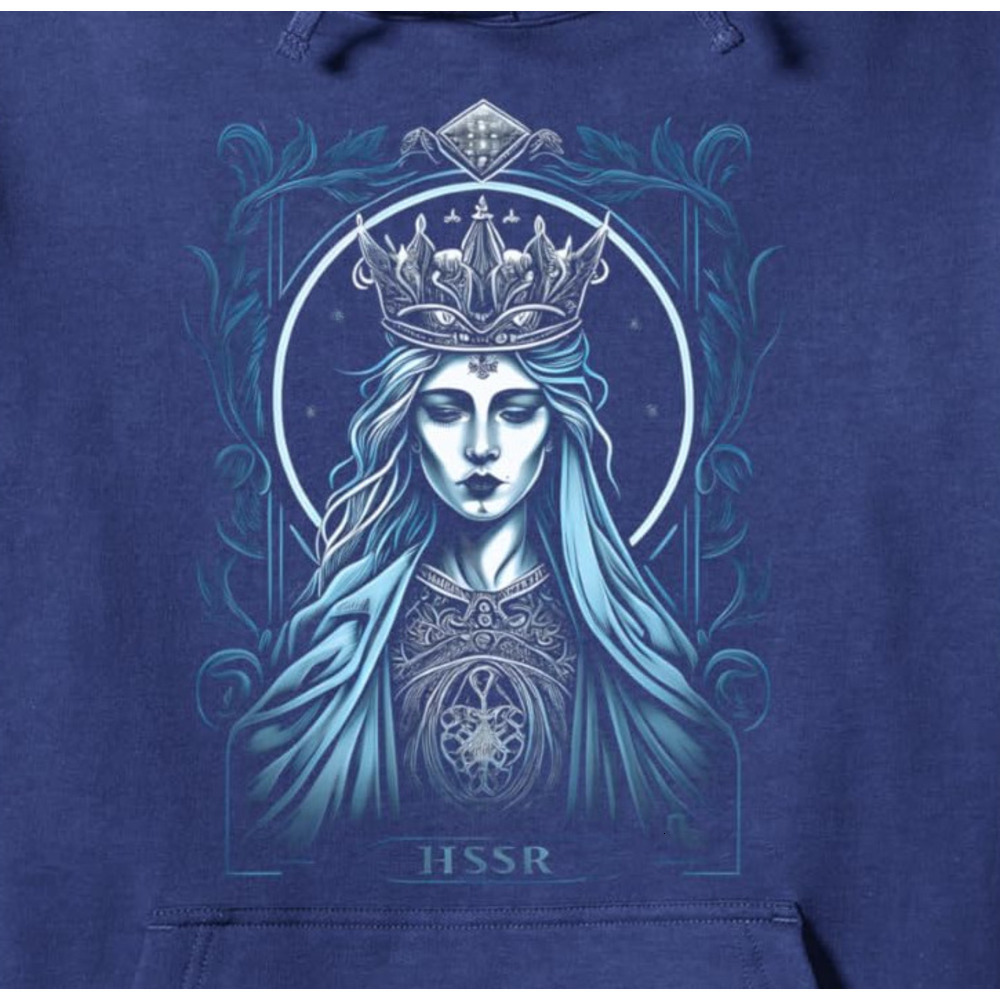 Hoodie for Mens Womens Queen Crown Divine Feminine Spiritual Celestial Galaxy Stars Pullover Hoodie Graphic Hoodies sweatshirt Pullover Long Sleeve
