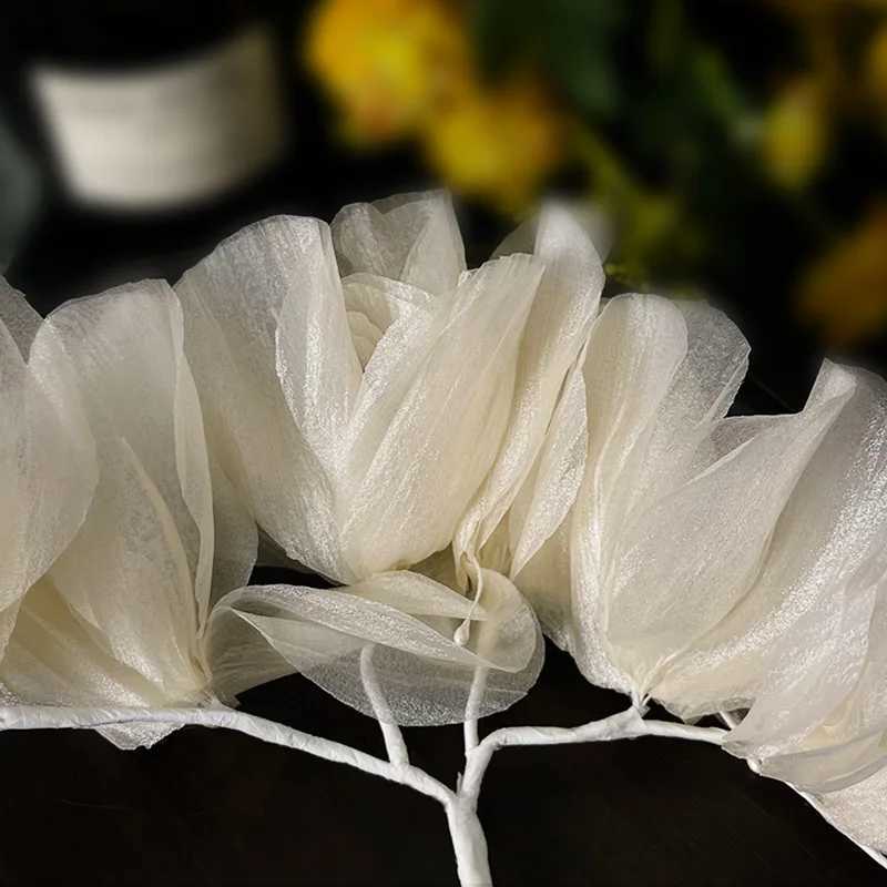 Super Immortal Scalded Crepes Flower Bridal Headwear New Wedding hair AccessoriesX240913