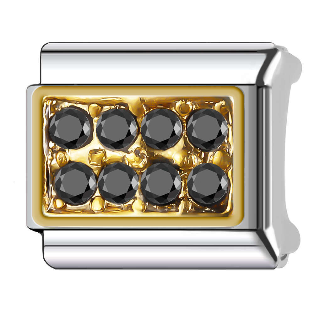 2024 Women's Gift Angel wing with shine stone charms Fit 9mm Stainless Steel Italian Charms Bracelet Links Beads DIY Bracelet With Italian Style 