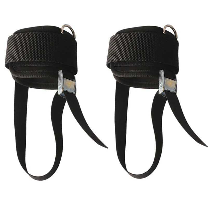 Pedal Ankle Support Straps D-Ring Adjustable Ankle Cuffs Dumbbell Exercises Mention Butt Resistance Training Sport Safety Y240913