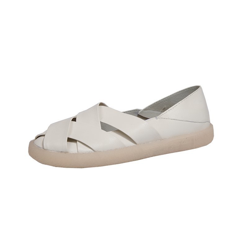 leather 20212021Genuine ladies Oxford loafers solid white women new arrival casual flats woman shoes c705